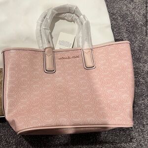 Michael Kors Pink Tote with Textured Finish